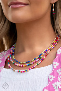 Sunset Sightings - Fashion-Fix-Necklace -December 2023 -Set Of 4p