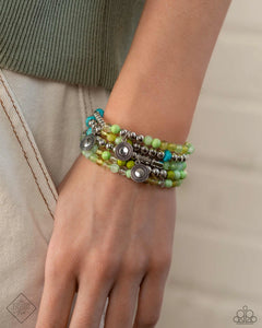 Poignant Pairing - green - Paparazzi bracelet