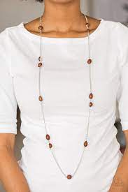 Pacific Piers - Brown Necklace